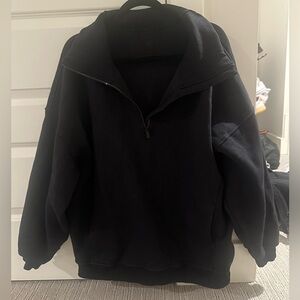Lululemon Thick Fleece Half Zip Black